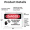 Signmission Equipment Starts And Stops Automatically Danger Sign, Vinyl Decal, 14in W x 10in L, 2PK OS-2PACK-DS-D-1014-L-1589 - alternate 3